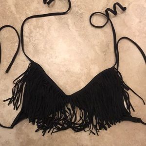 L*Space Fringe Bikini Top